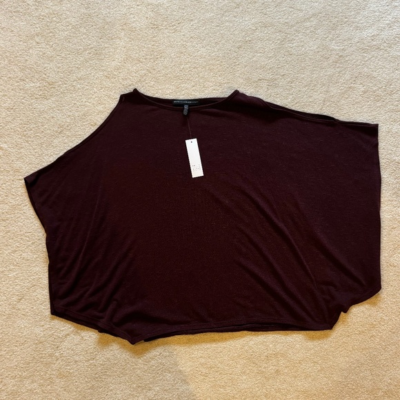 White House Black Market Cold Shoulder Short Sleeve top - Picture 1 of 3
